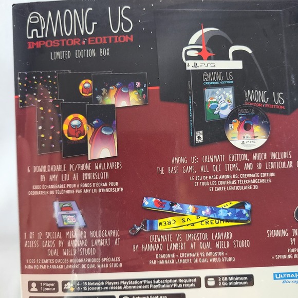 PS5 Among Us: Impostor Edition PlayStation 5 Crewmate vs Imposter FACTORY SEALED - Picture 5 of 10